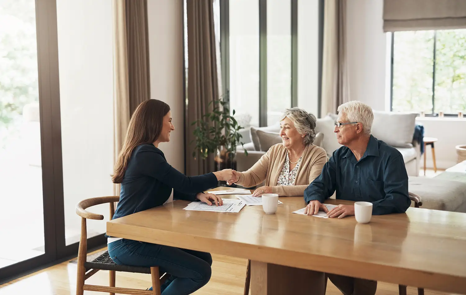 Senior Couple Meeting with a Relocation Specialist from LivNow